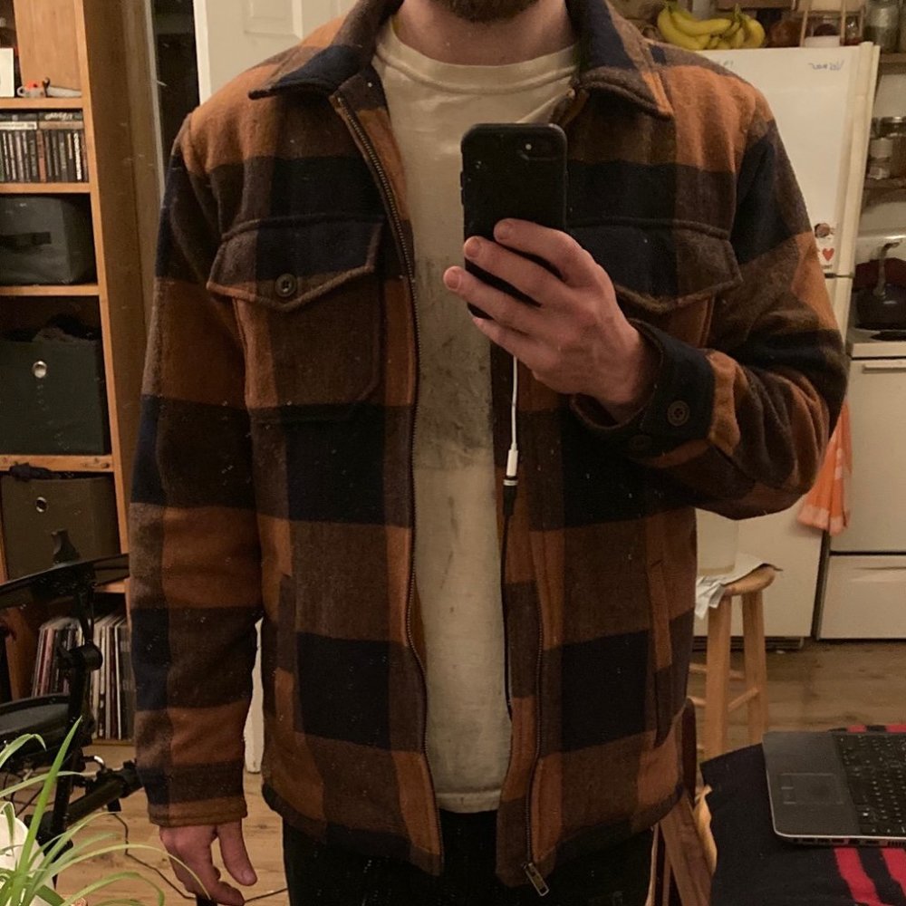 Men's Outdoorsman Sherpa Lined Wool Coat